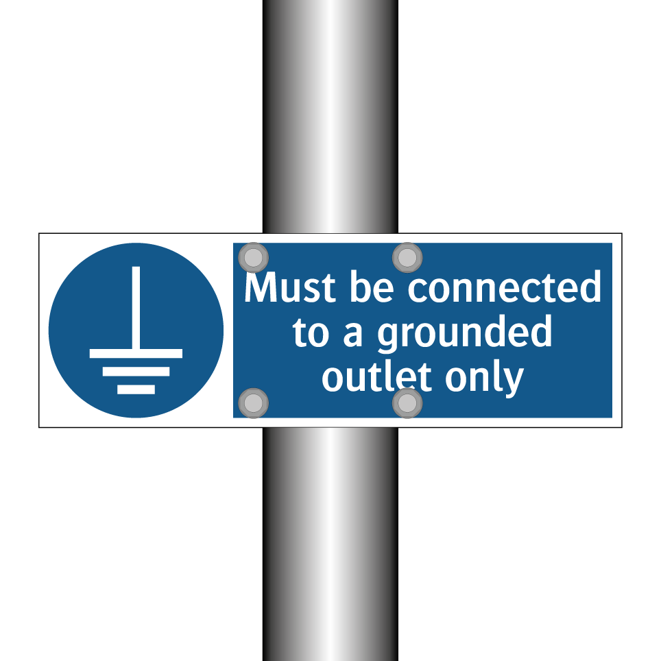 Must be connected to a grounded outlet only