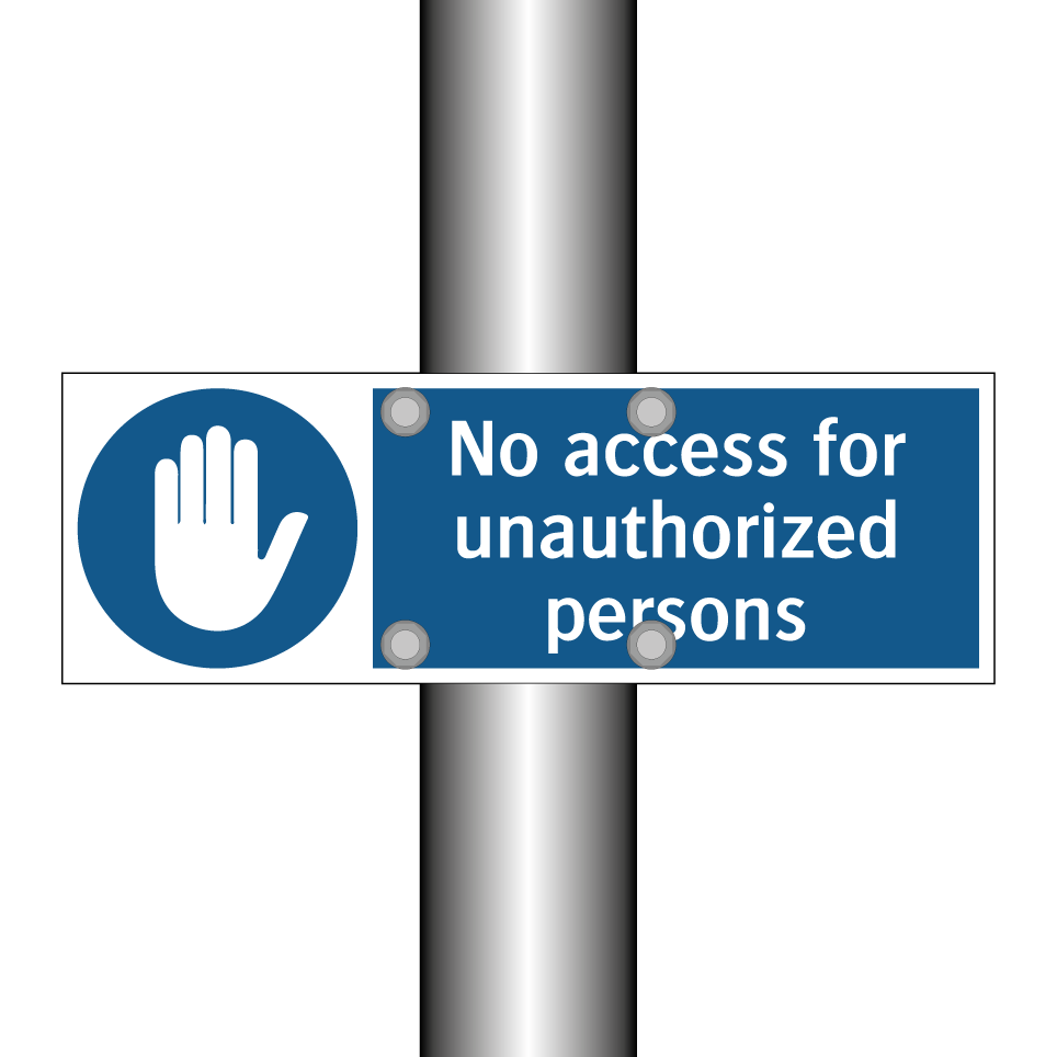 No access for unauthorized persons
