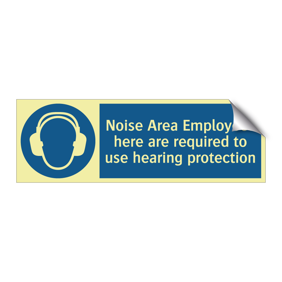 Noise Area Employees here are required to use hearing protection