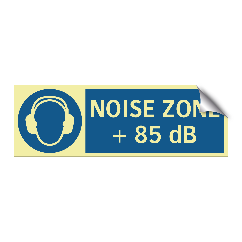 NOISE ZONE + 85 dB