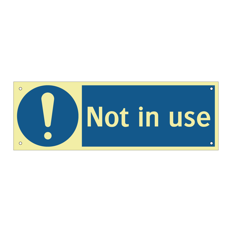 Not in use
