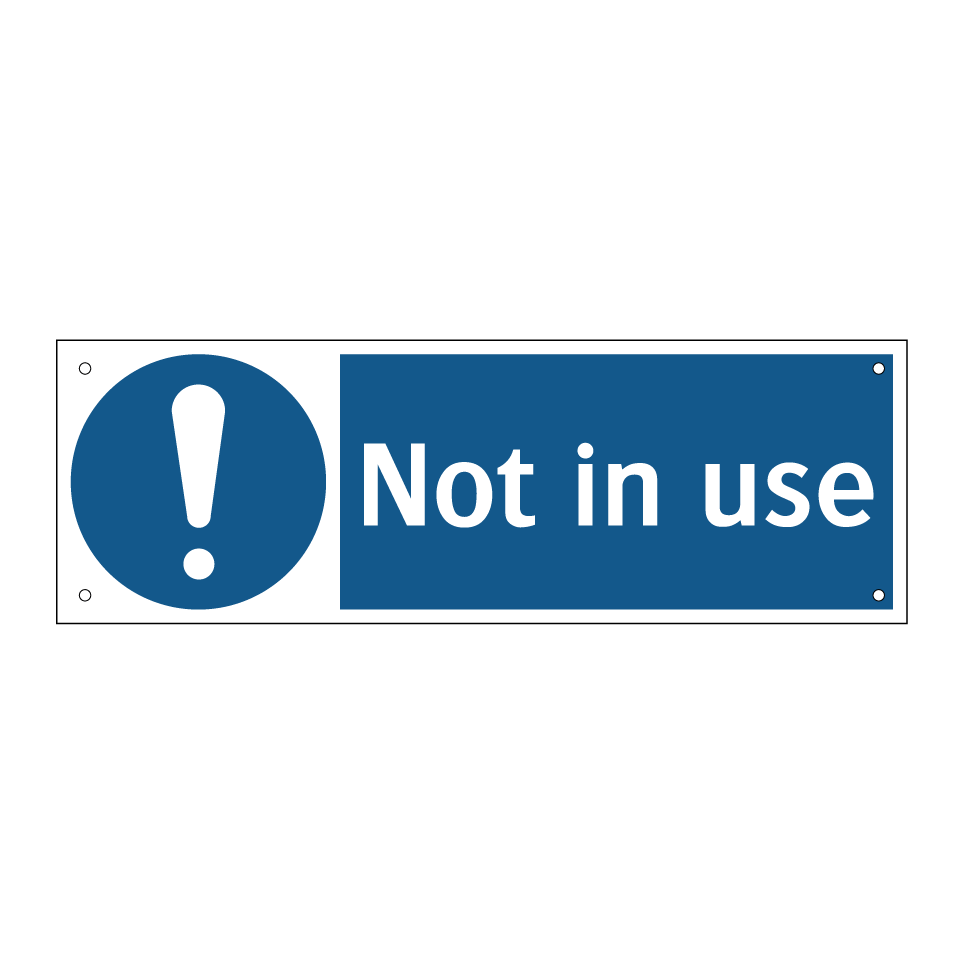 Not in use