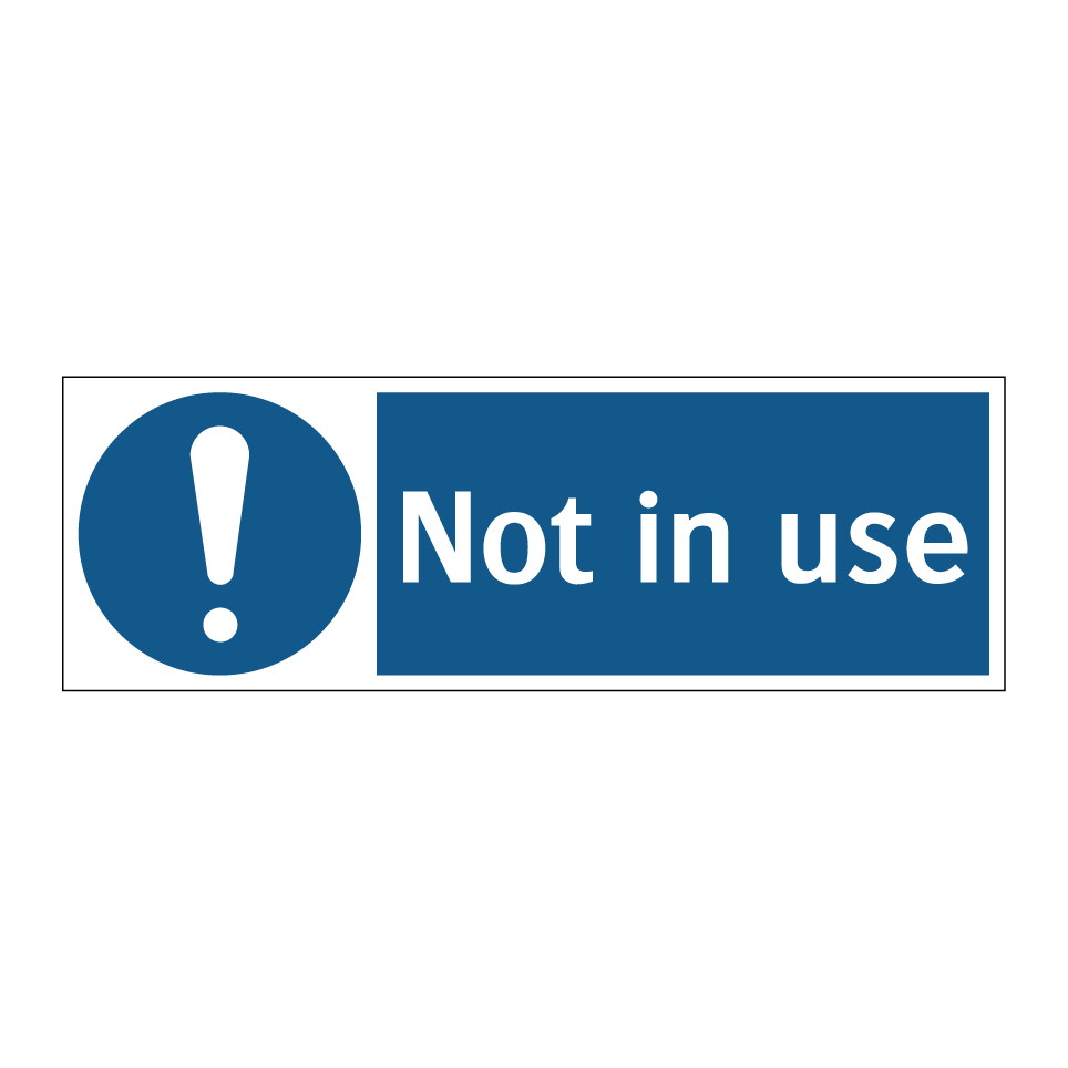 Not in use