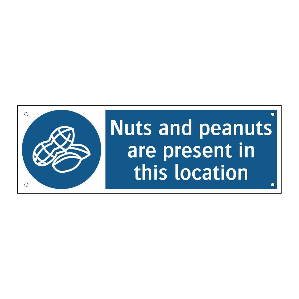Nuts and peanuts are present in this location