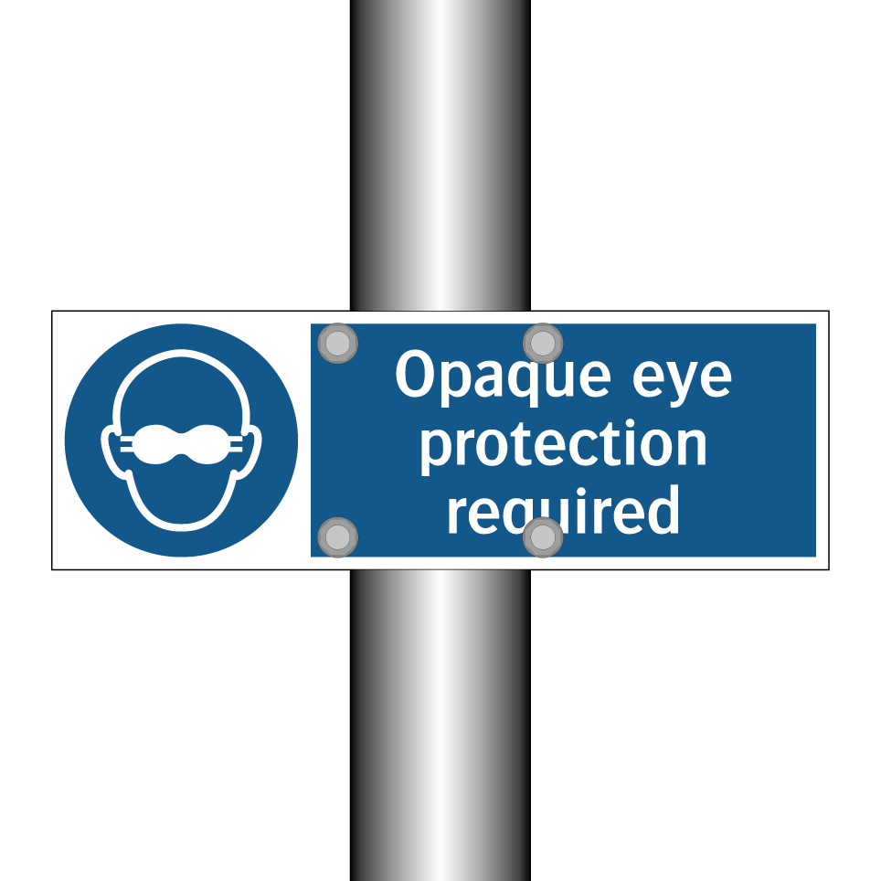 Opaque eye protection required