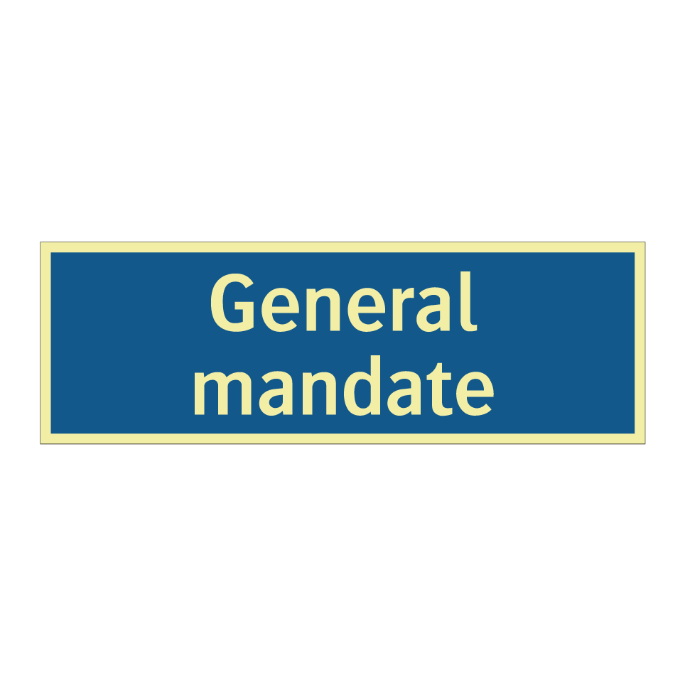 General mandate