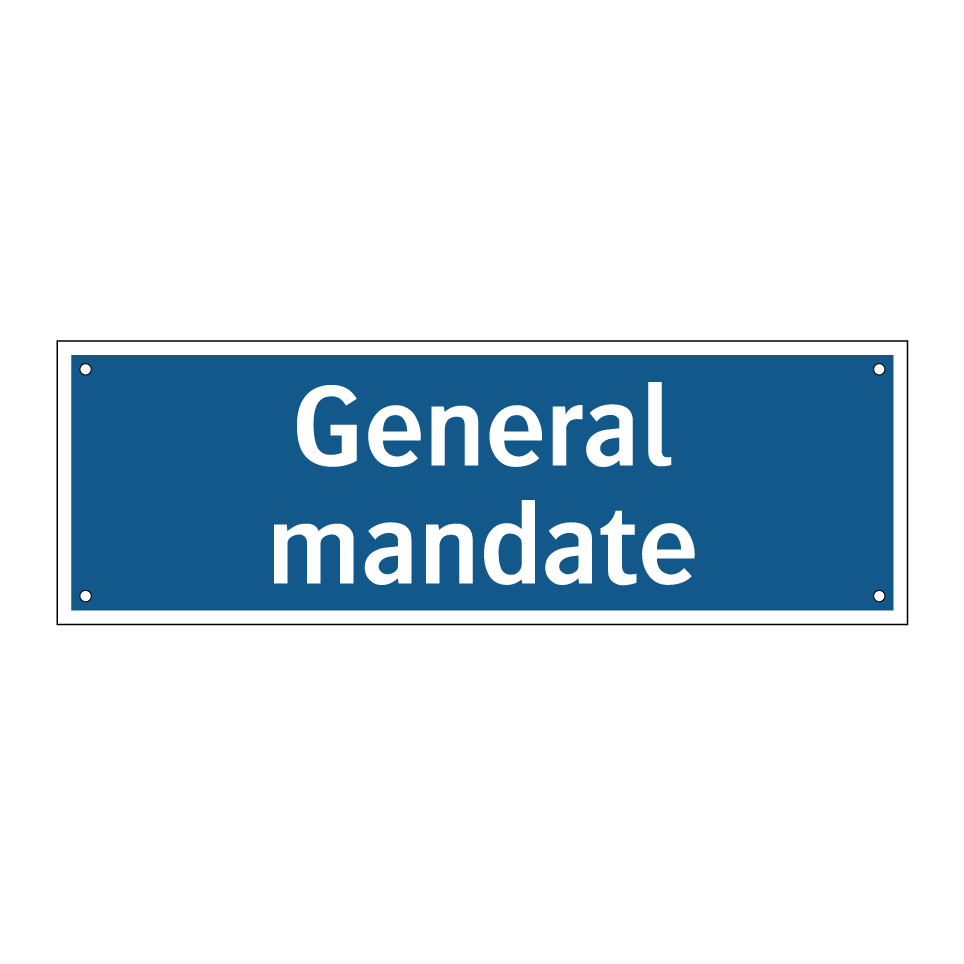 General mandate