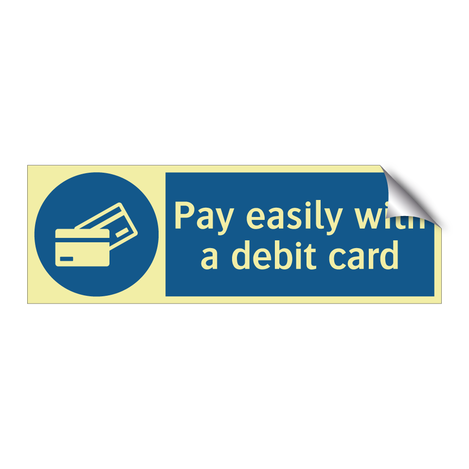 Pay easily with a debit card