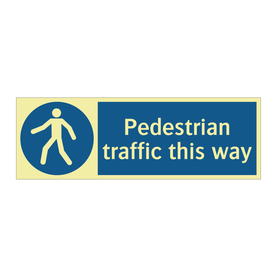 Pedestrian traffic this way