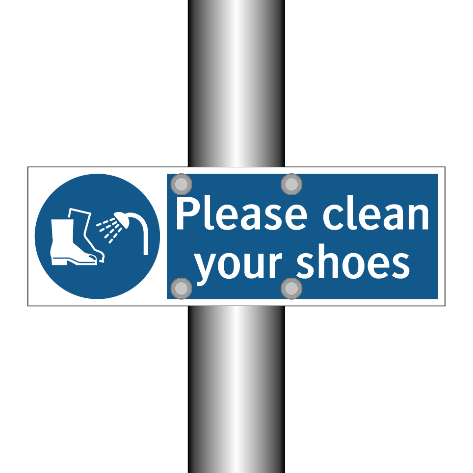 Please clean your shoes