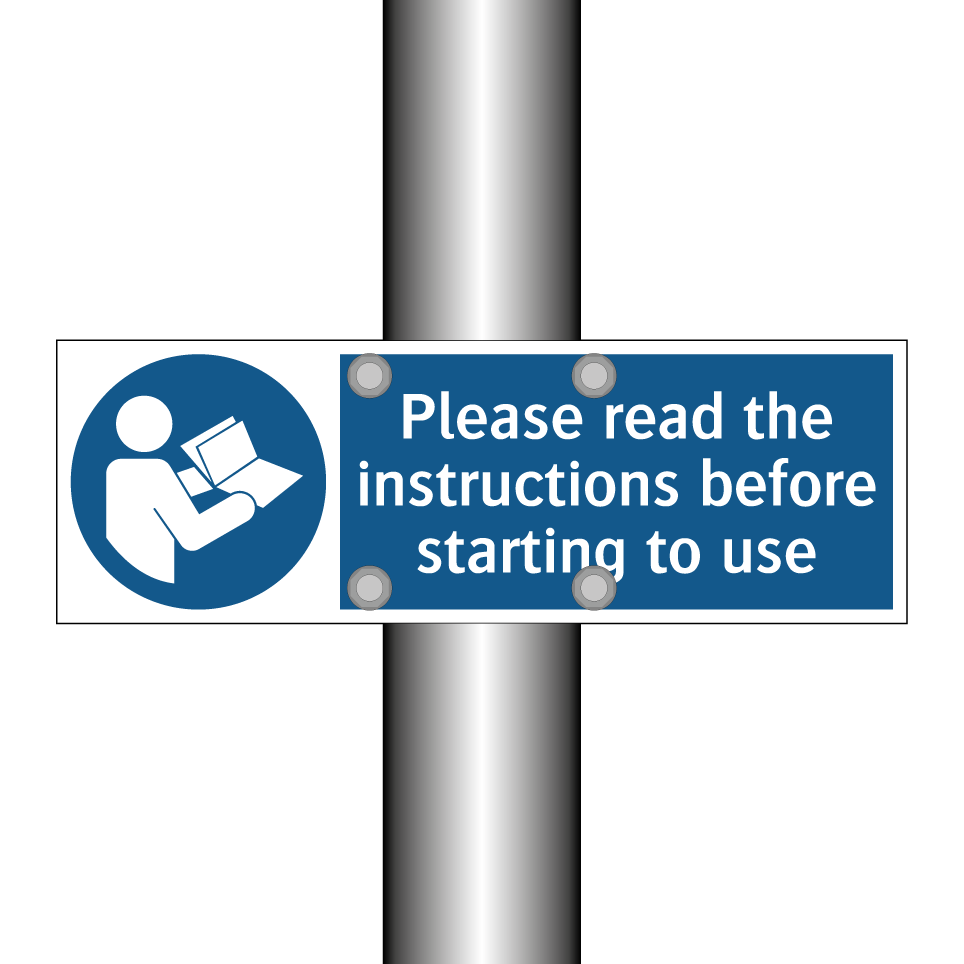 Please read the instructions before starting to use
