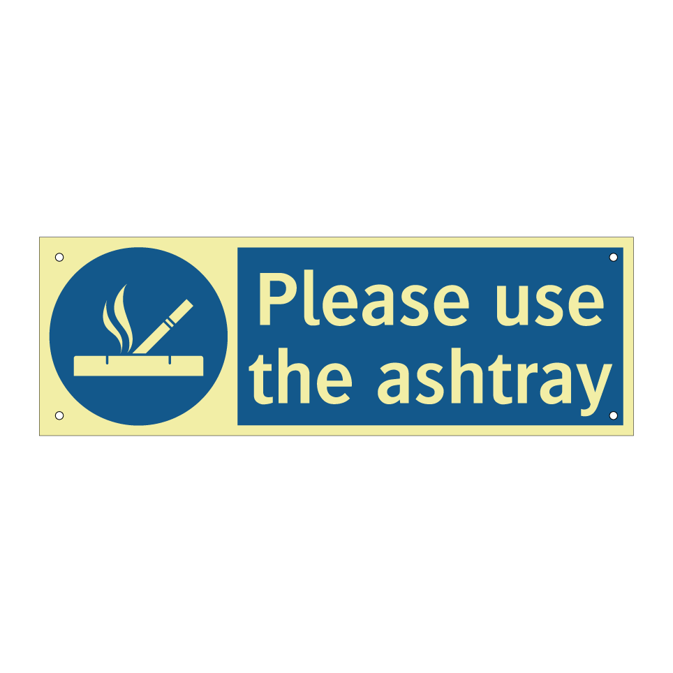 Please use the ashtray