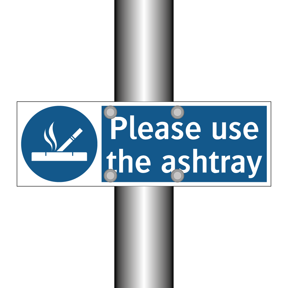 Please use the ashtray