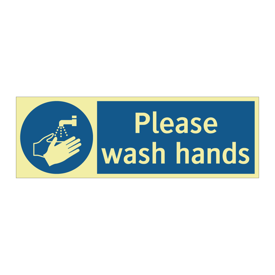 Please wash hands