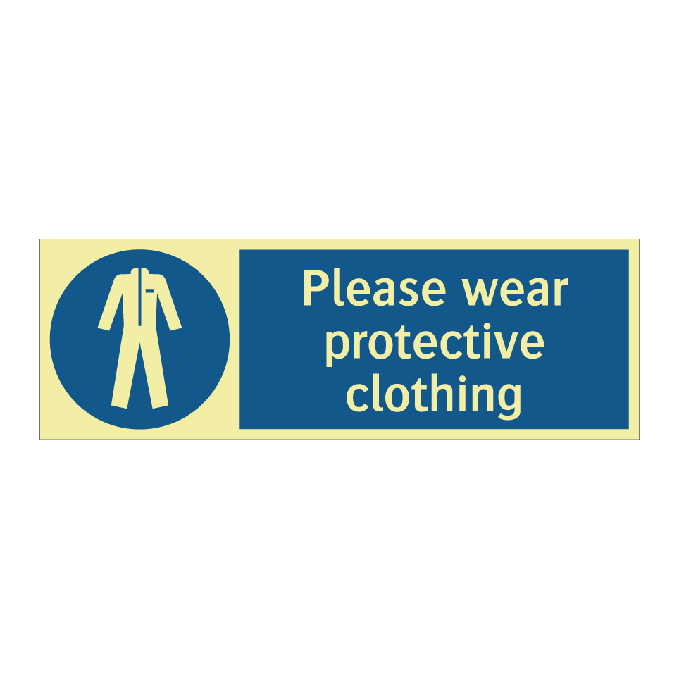 Please wear protective clothing