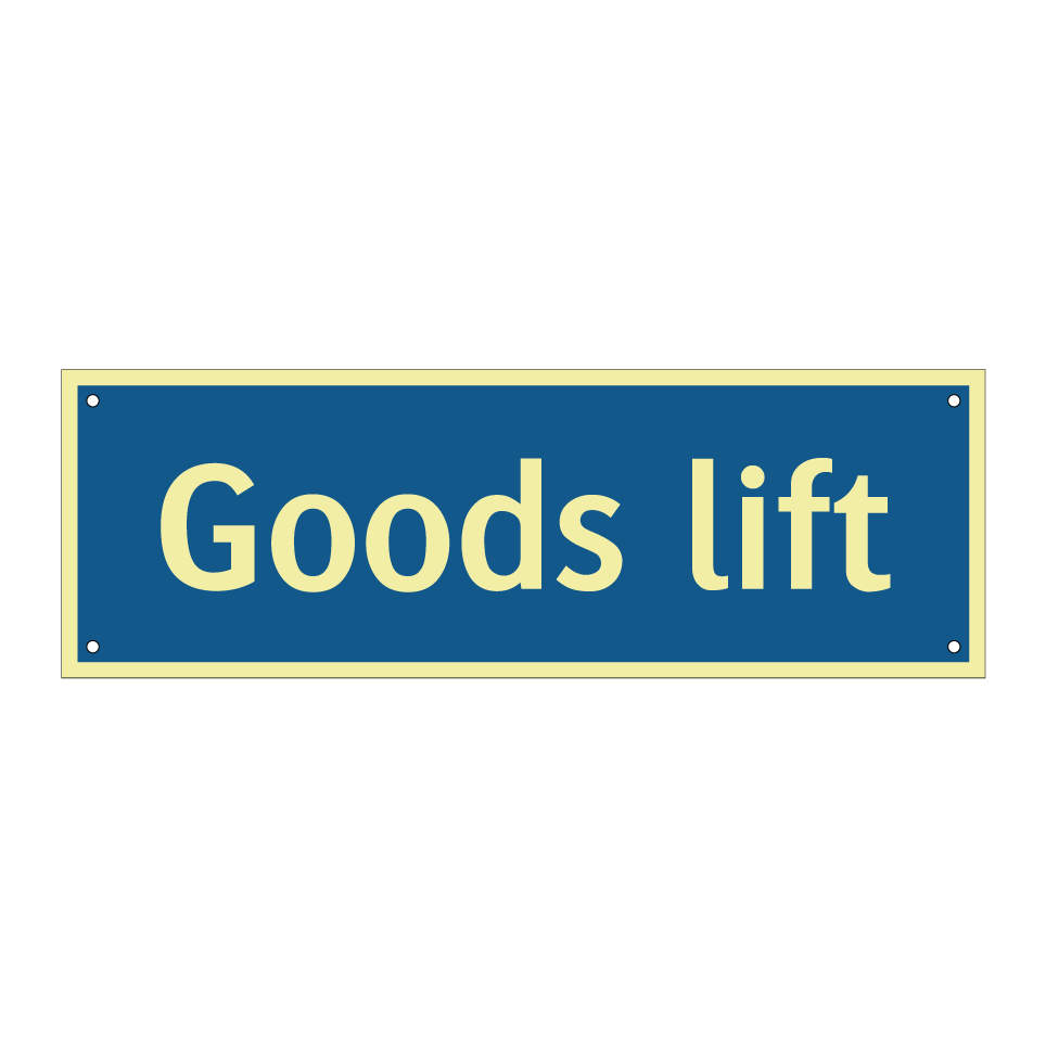 Goods lift