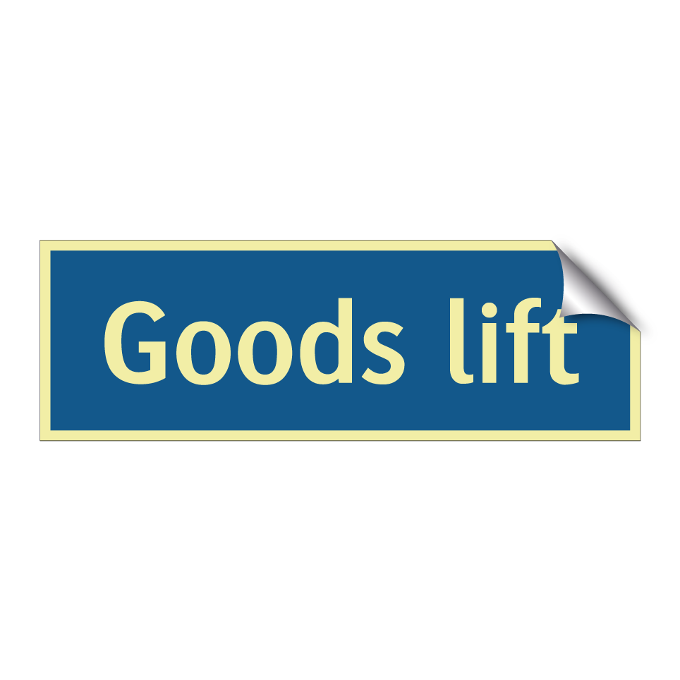 Goods lift