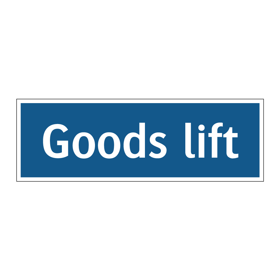 Goods lift