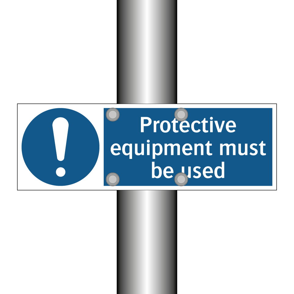 Protective equipment must be used