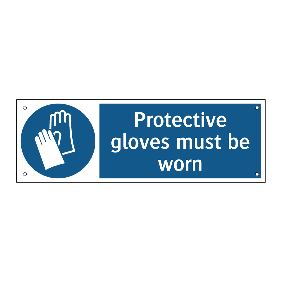 Protective gloves must be worn