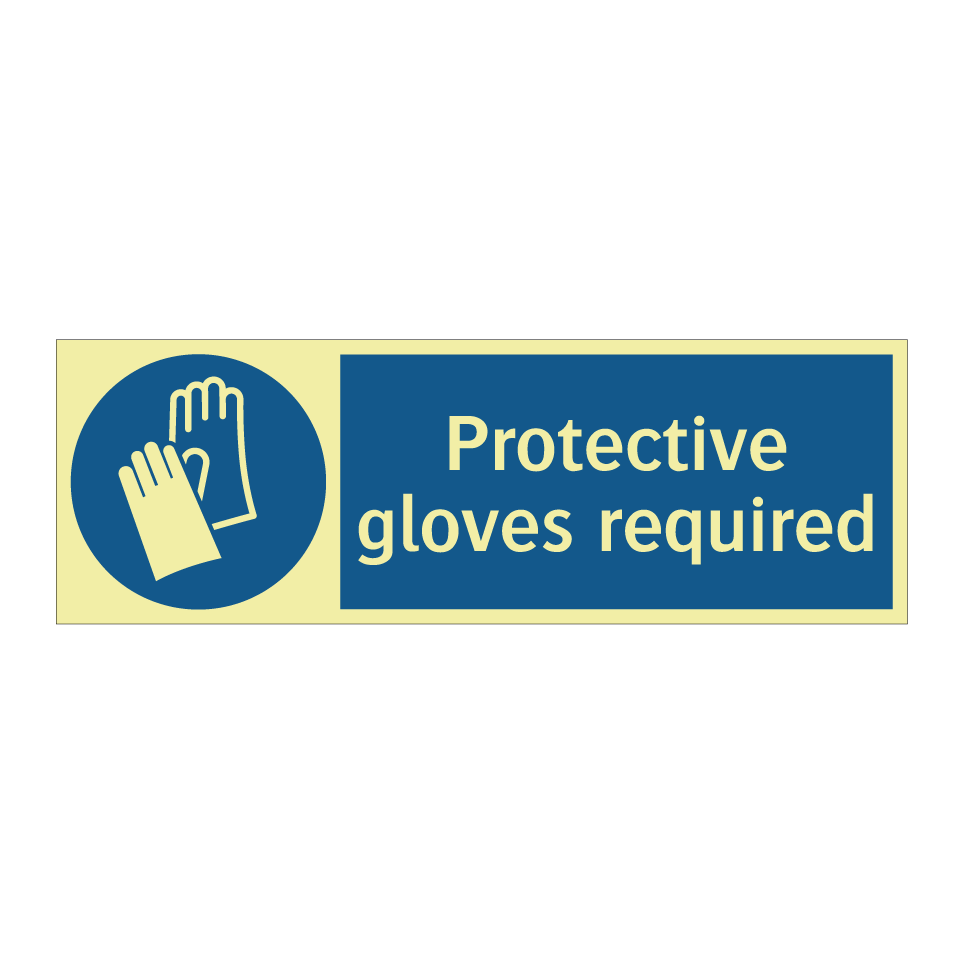 Protective gloves required