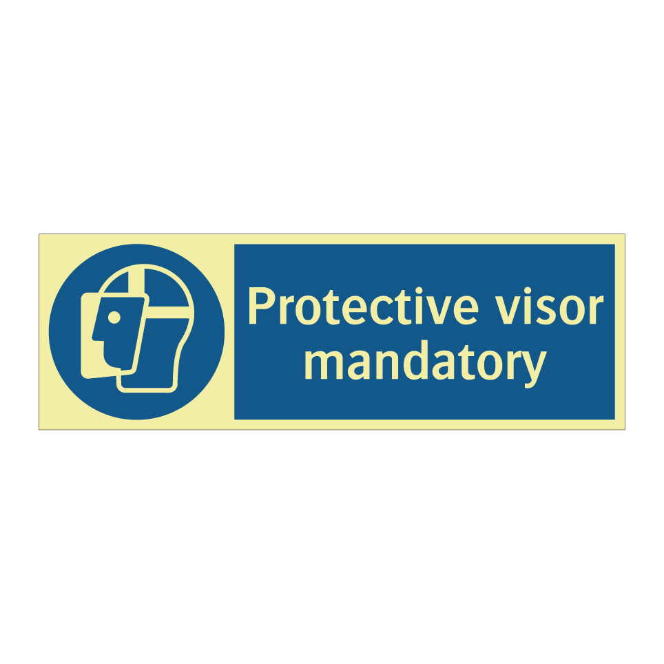Protective visor mandatory