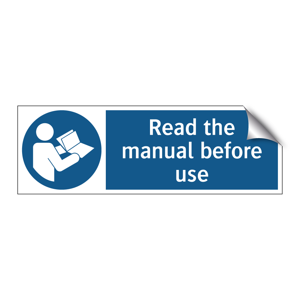 Read the manual before use