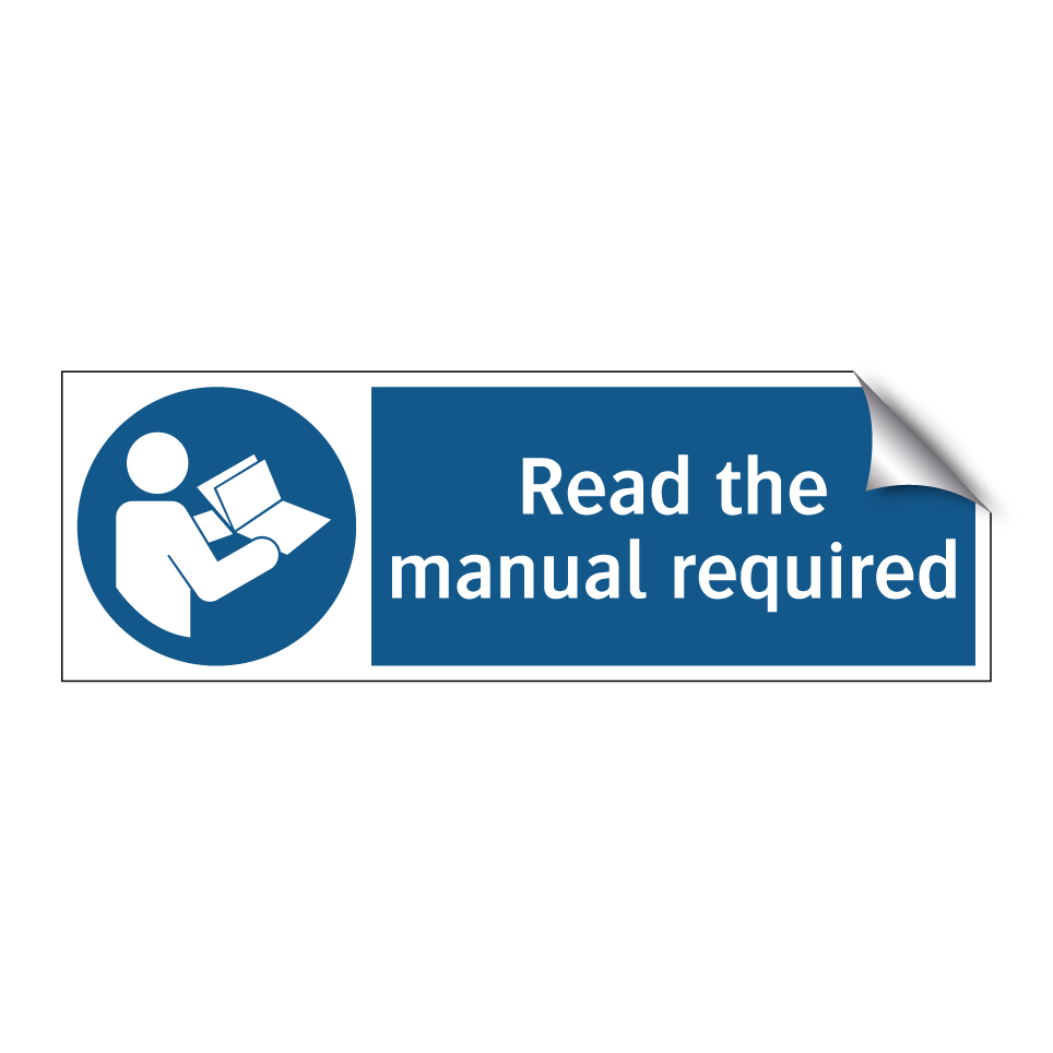 Read the manual required
