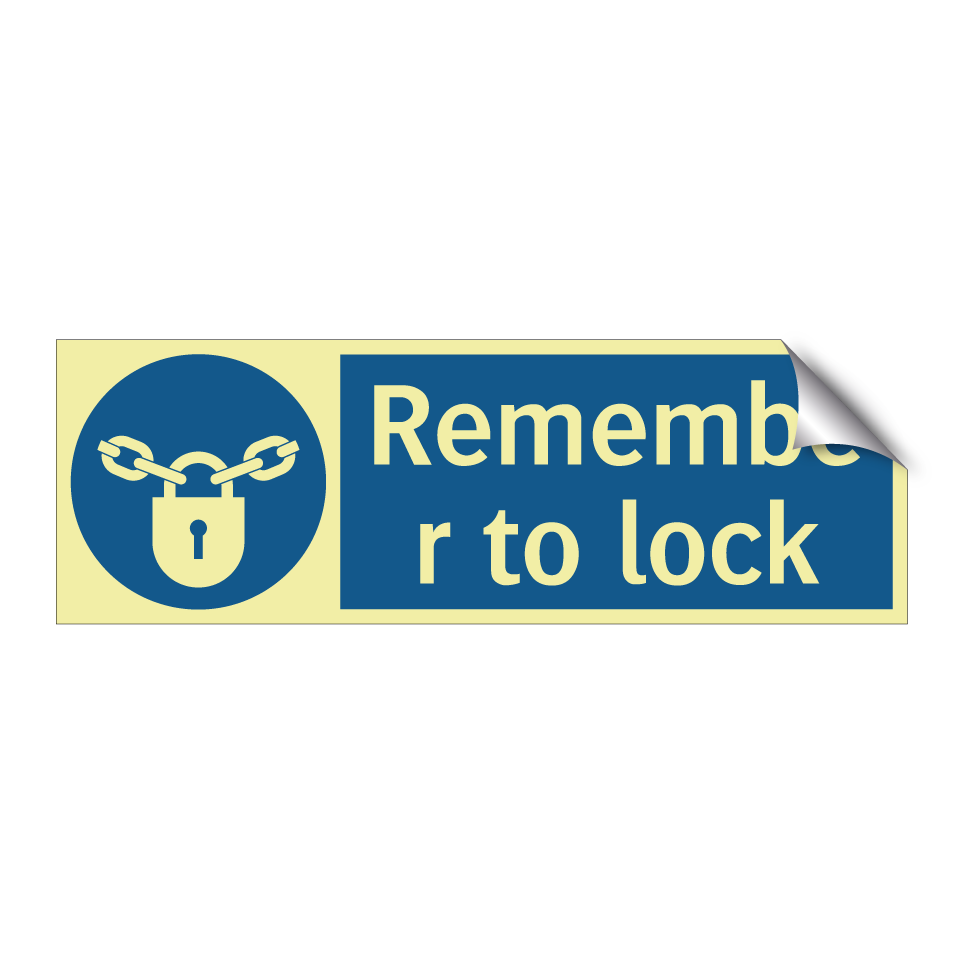 Remember to lock