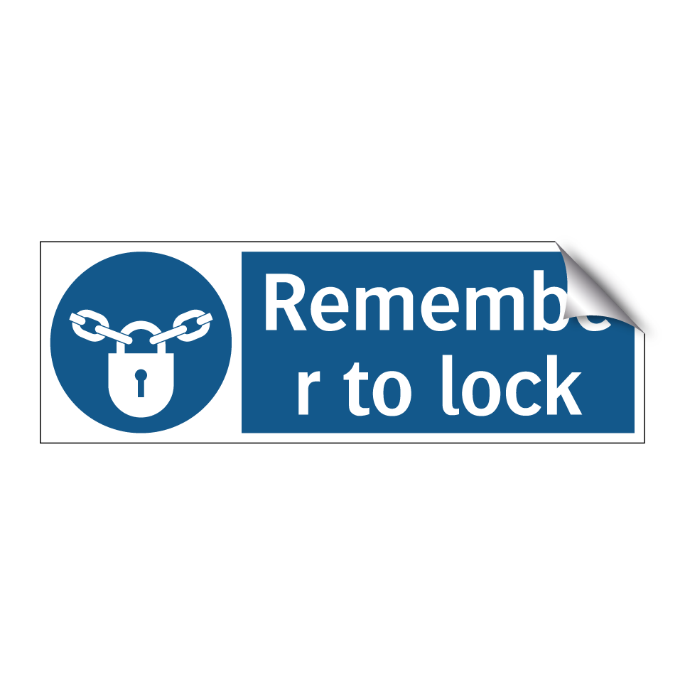 Remember to lock