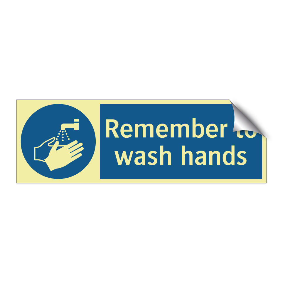 Remember to wash hands