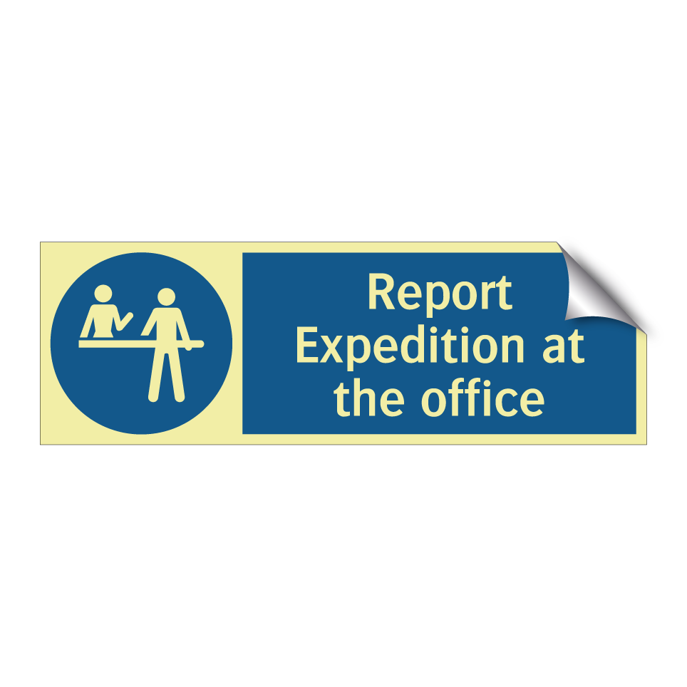 Report Expedition at the office
