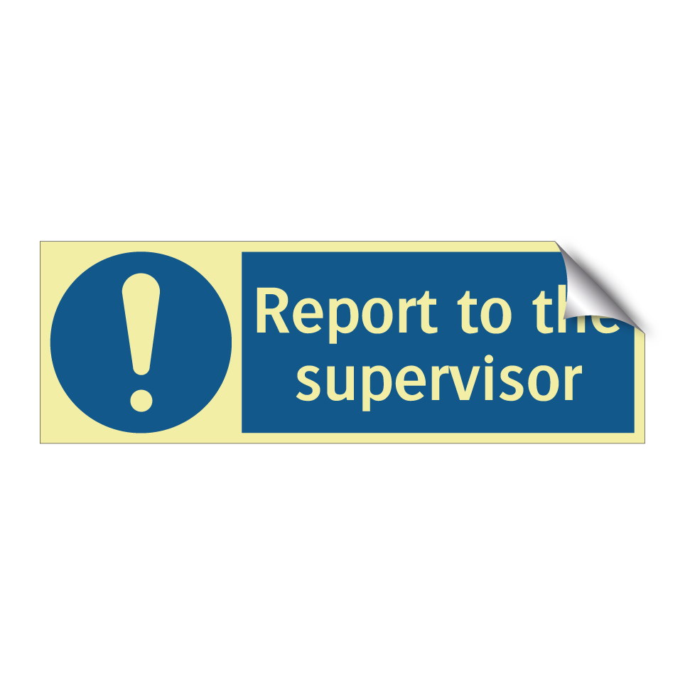 Report to the supervisor