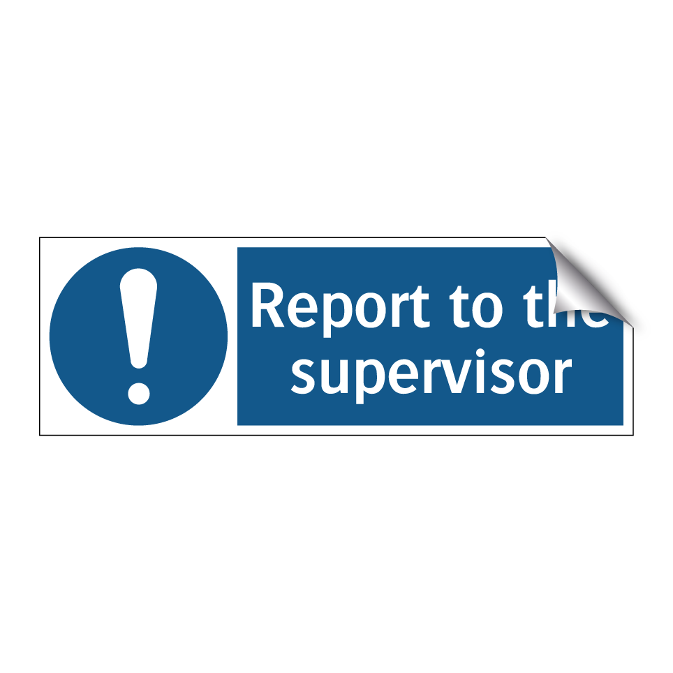 Report to the supervisor