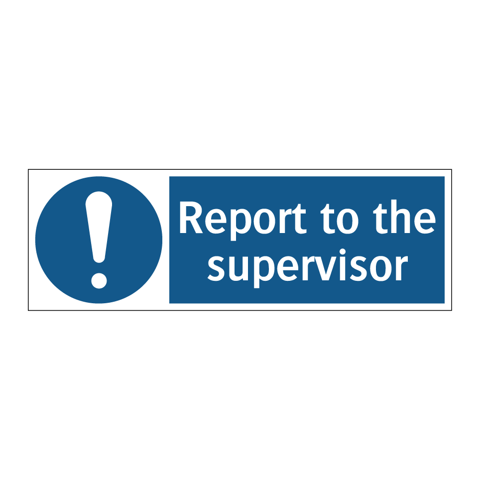 Report to the supervisor