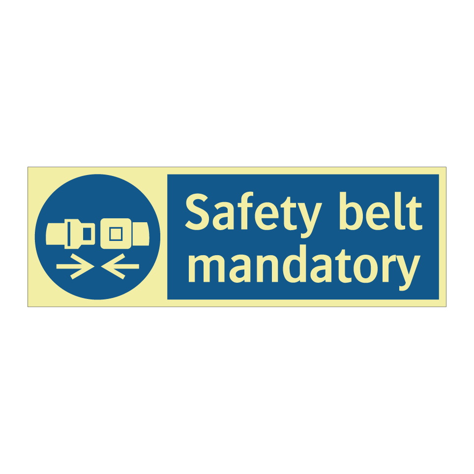Safety belt mandatory