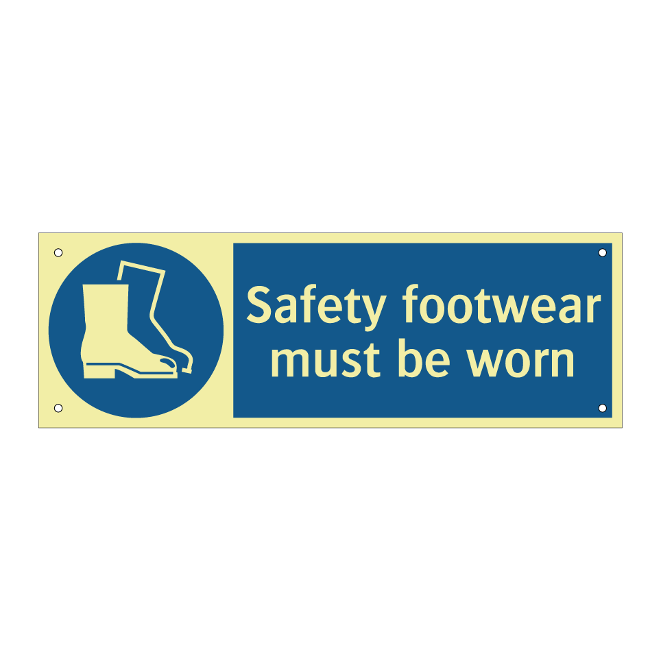 Safety footwear must be worn