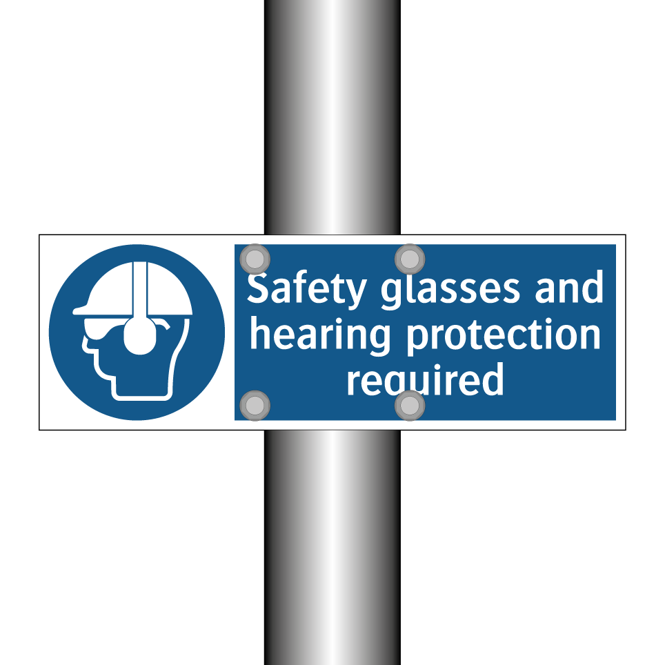 Safety glasses and hearing protection required