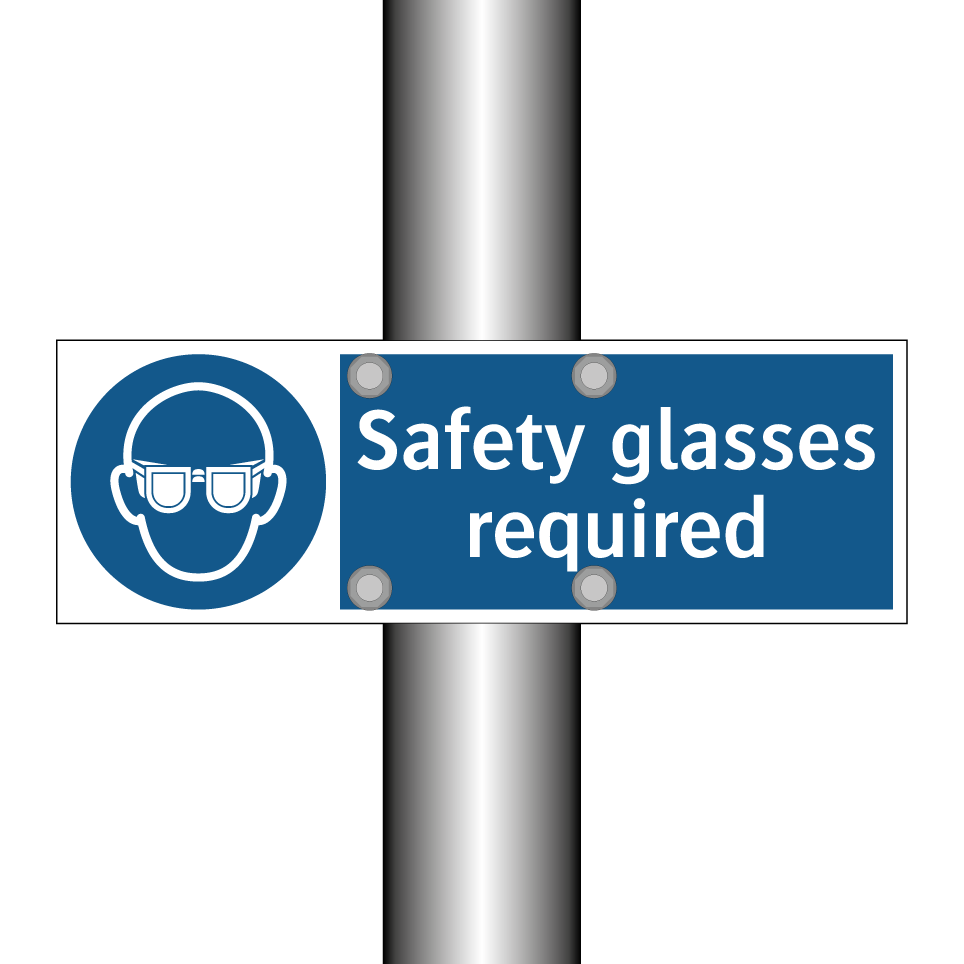 Safety glasses required