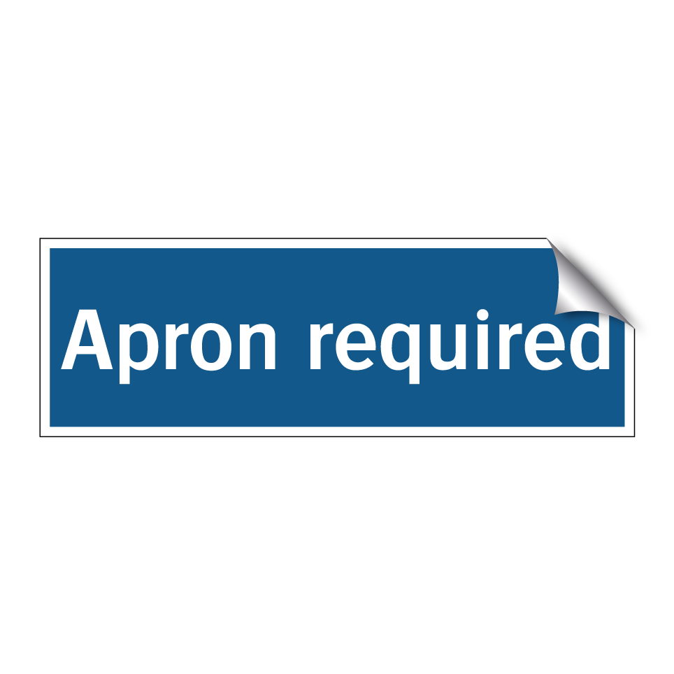 Apron required