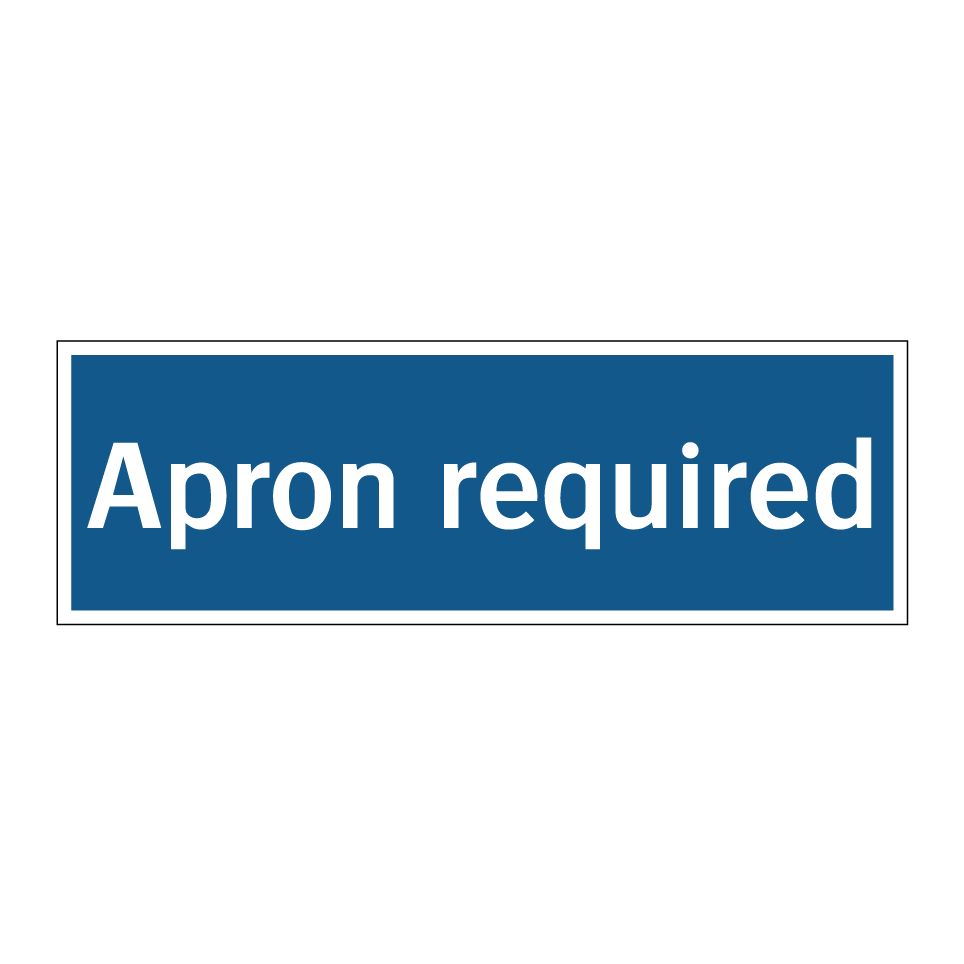 Apron required