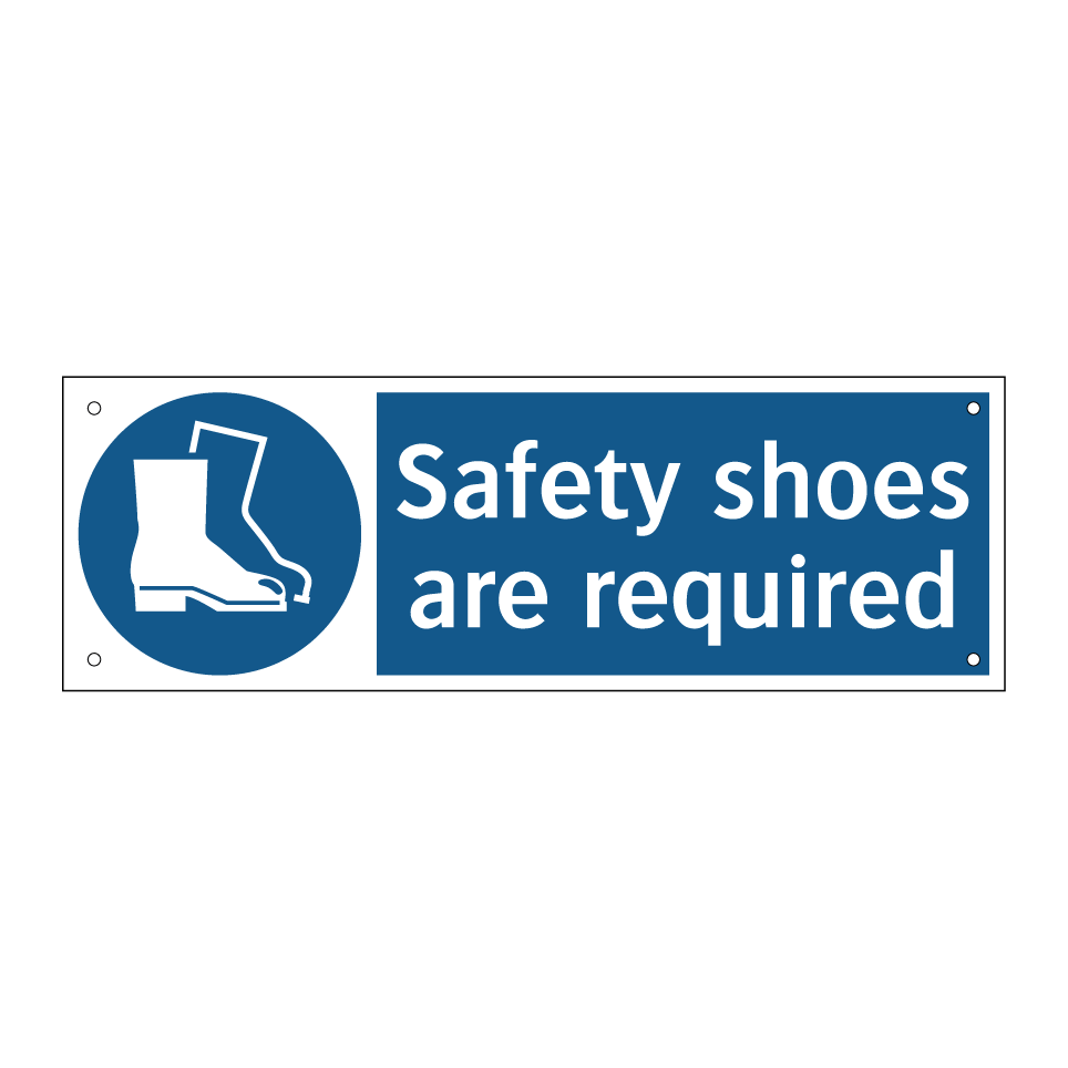 Safety shoes are required