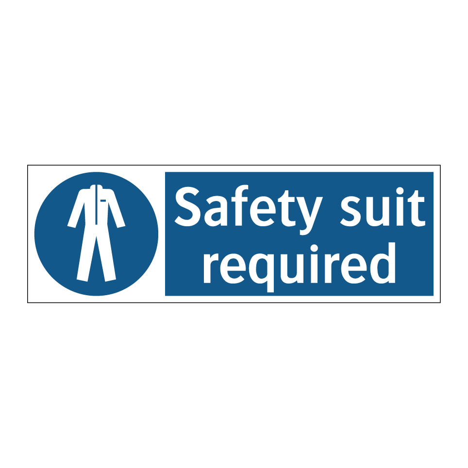 Safety suit required