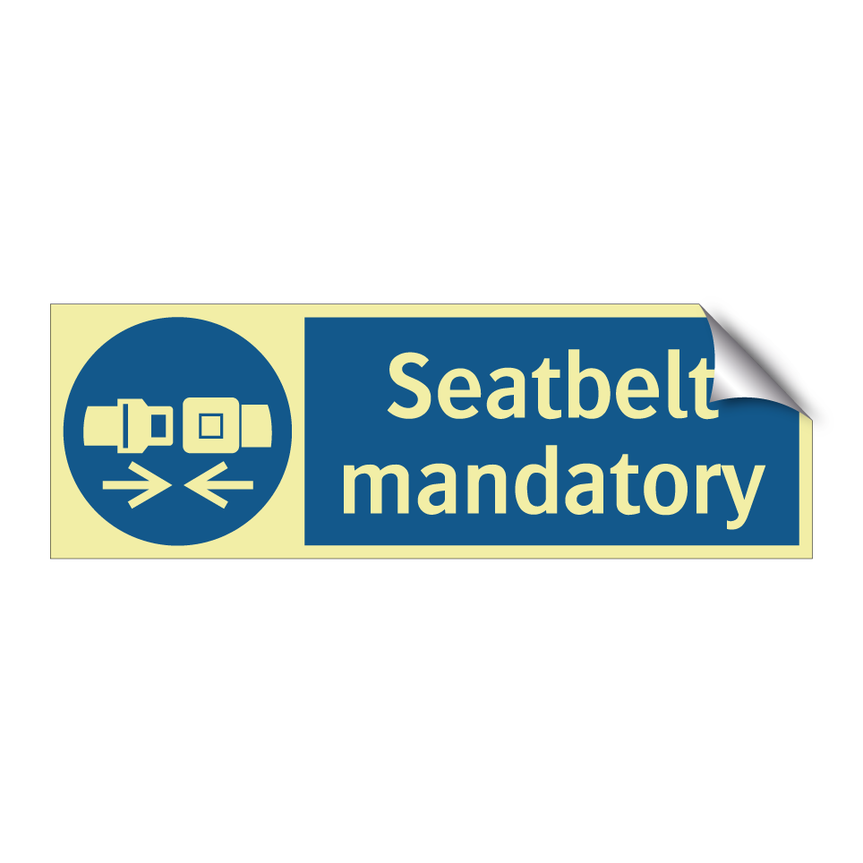 Seatbelt mandatory