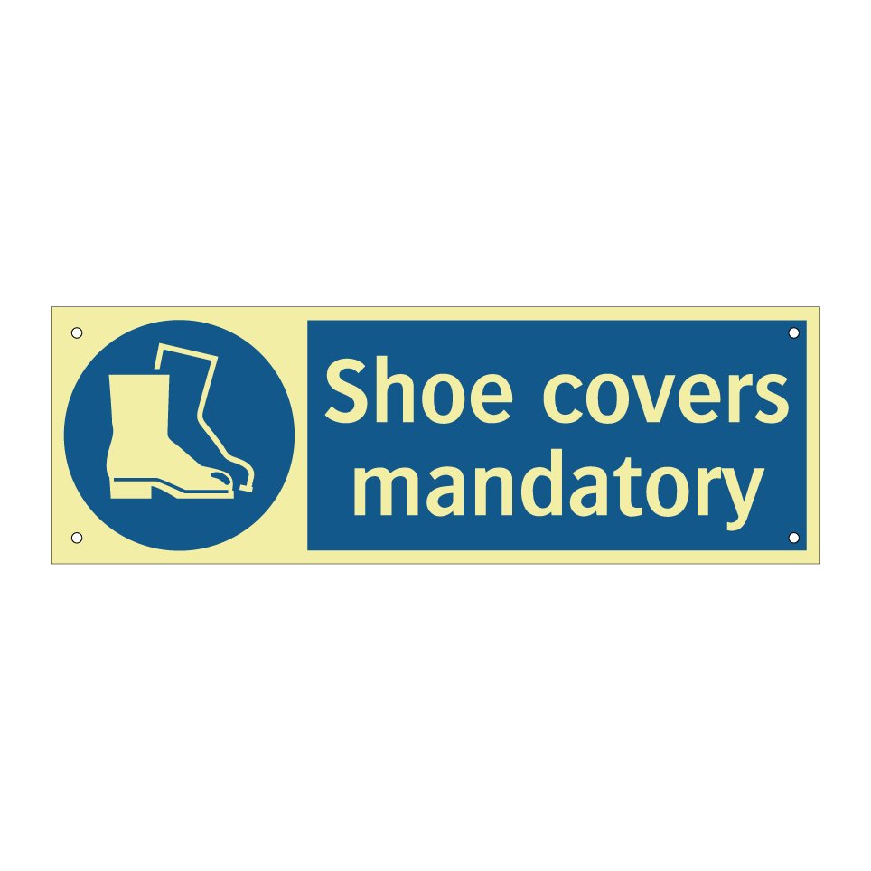 Shoe covers mandatory