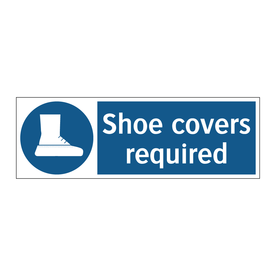 Shoe covers required