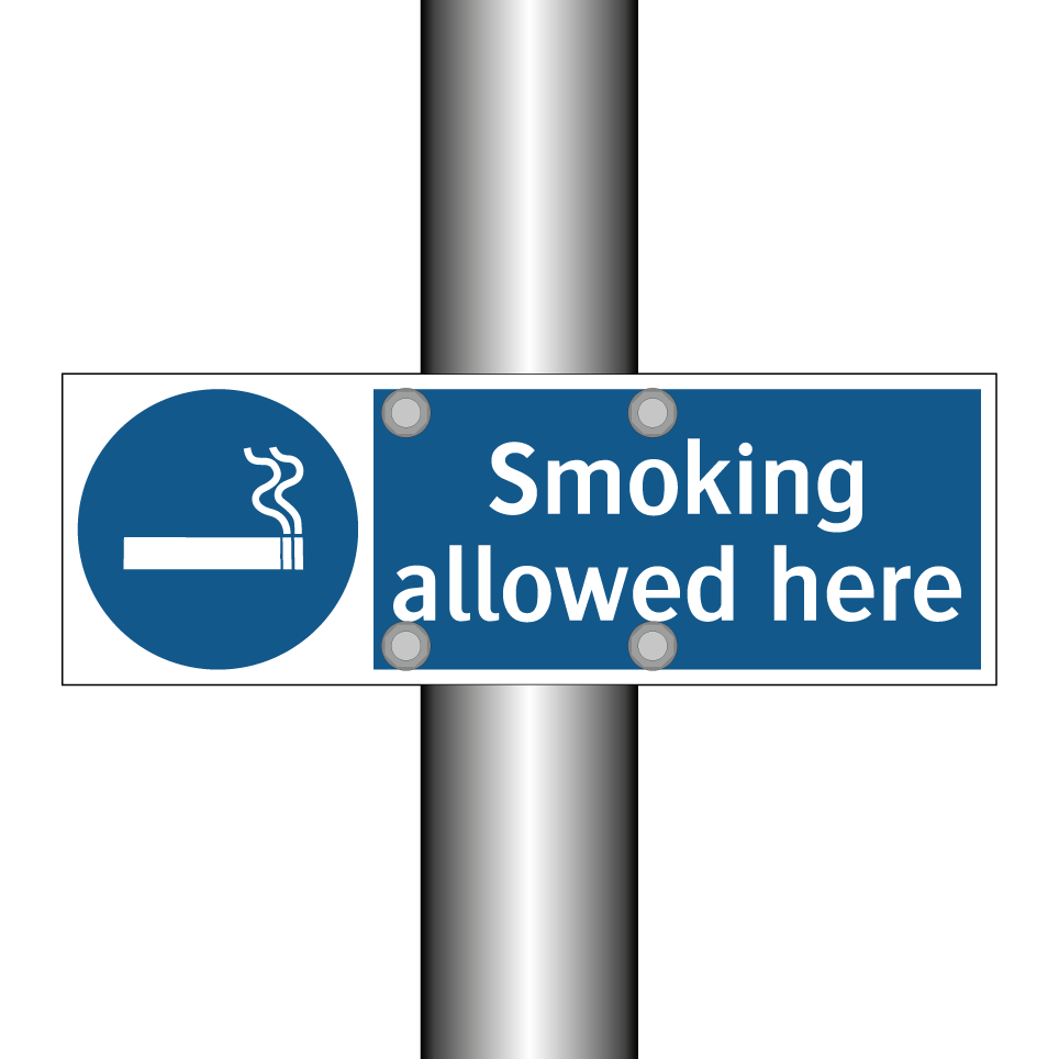 Smoking allowed here