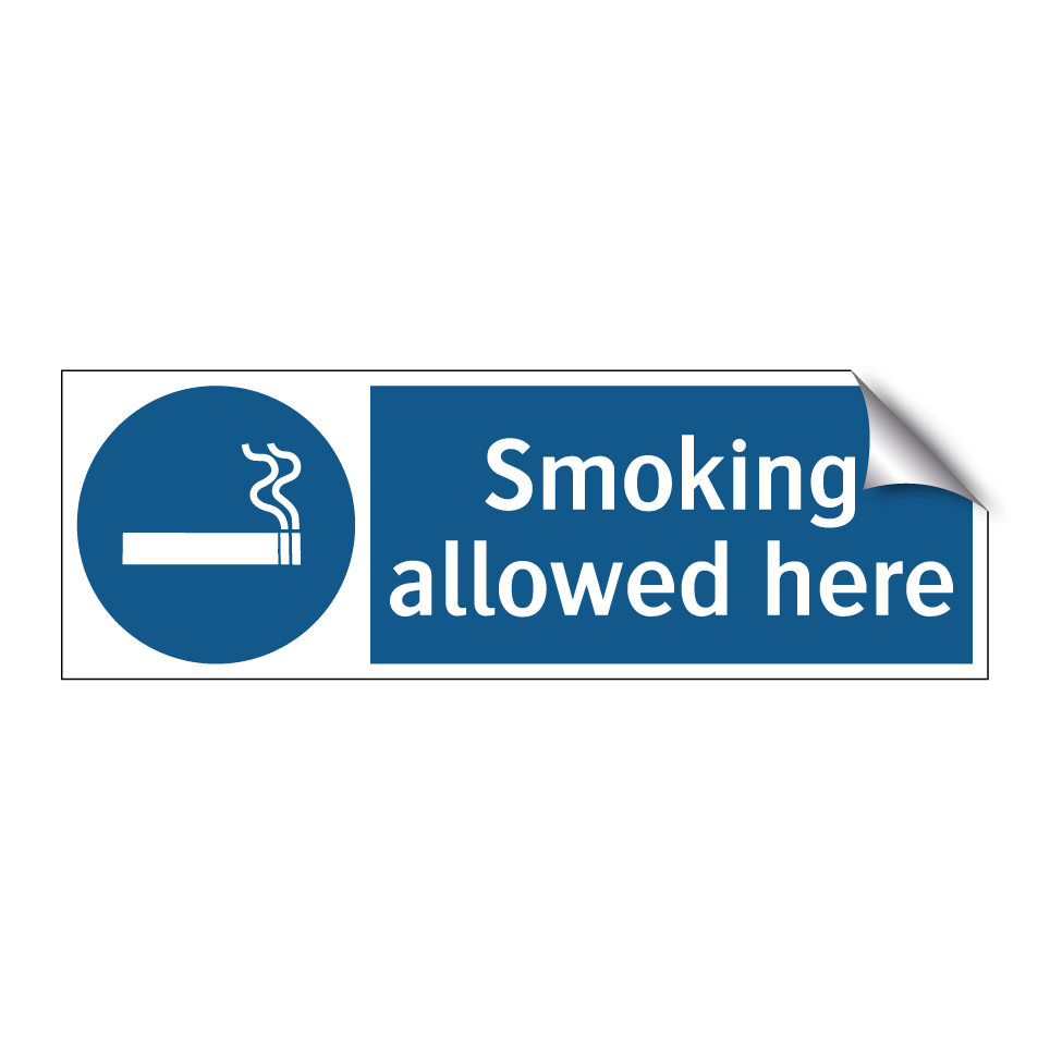 Smoking allowed here