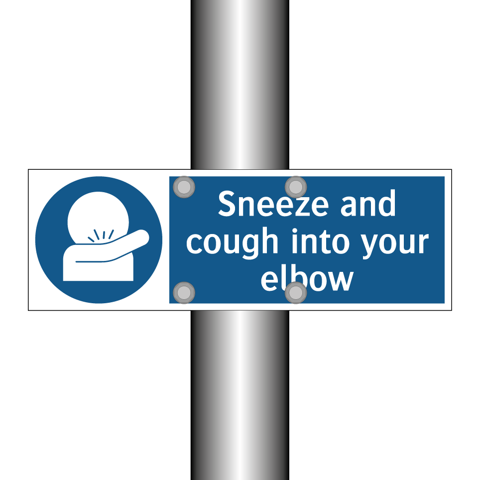 Sneeze and cough into your elbow