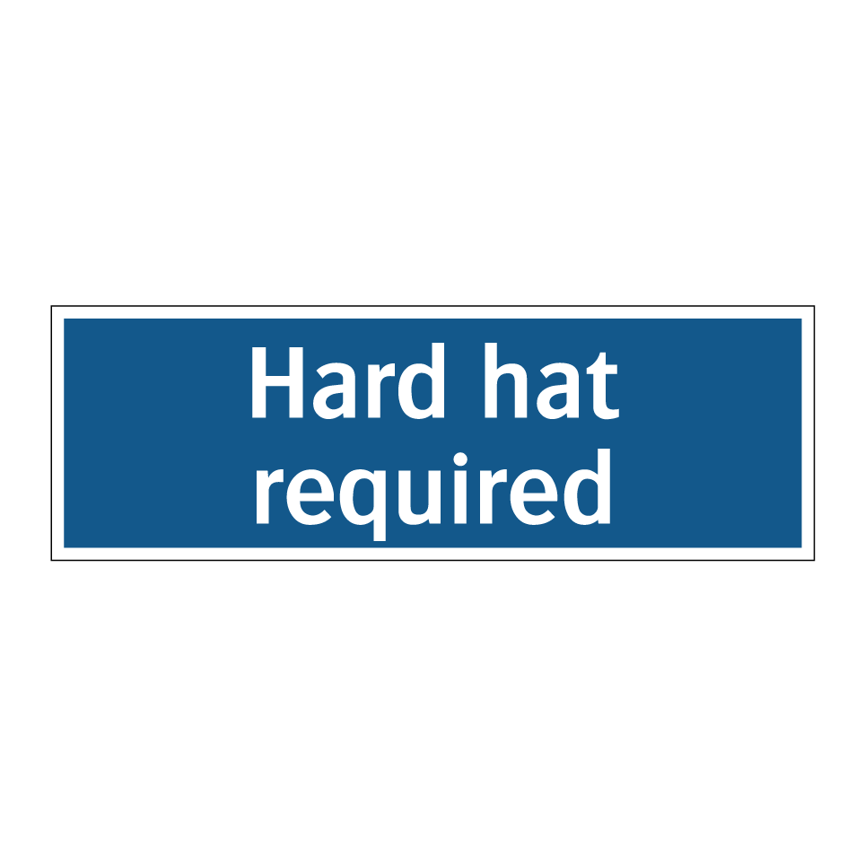 Hard hat required